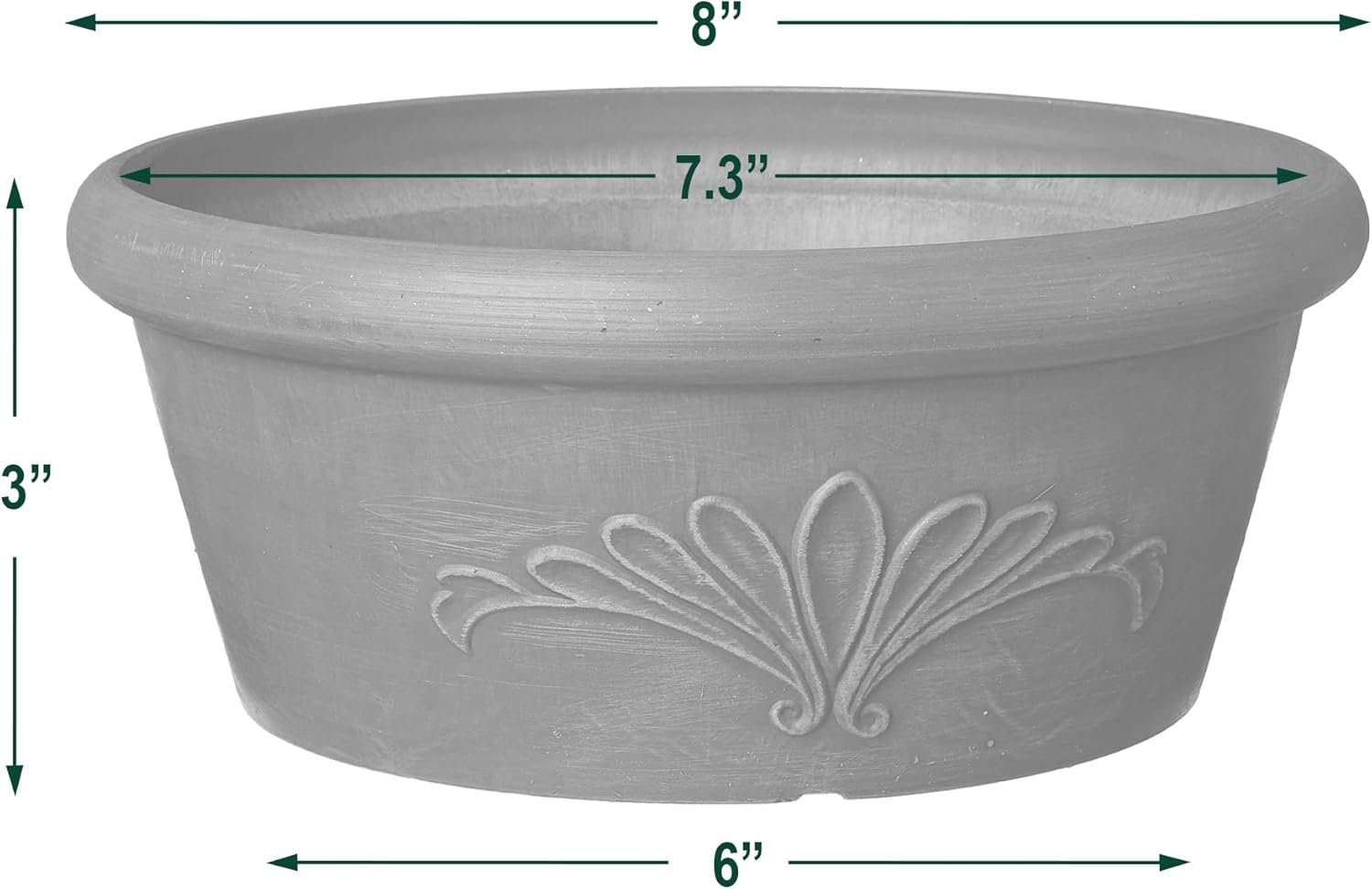 PSW Pot  Shallow Bulb Pan Planter Dish Low Bowl for Succulents - Image 4