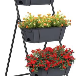 Vertical Garden Planter 3 Tier Raised Garden Bed Herb Planter